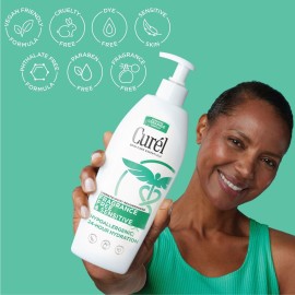 Curel Fragrance Free Comforting Body Lotion, Unscented Dry Skin Moisturizer for Sensitive Skin, with Advanced Ceramide Complex, Repairs Moisture Barrier, 20 oz Curel Fragrance Free Comforting Body Lotion, Unscented Dry Skin Moisturizer for Sensitive Skin, with Advanced Ceramide Complex, Repairs Moisture Barrier, 20 oz
