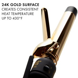 HOT TOOLS (2018 MODEL) Pro Artist 24K Gold Curling Iron | Long Lasting, Defined Curls (1-1/4 in) HOT TOOLS (2018 MODEL) Pro Artist 24K Gold Curling Iron | Long Lasting, Defined Curls (1-1/4 in)