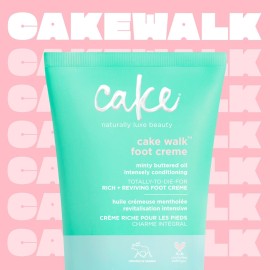 Cake Beauty Walk Triplemint Foot Crme, 3.5 Fluid Ounce Cake Beauty Walk Triplemint Foot Crme, 3.5 Fluid Ounce