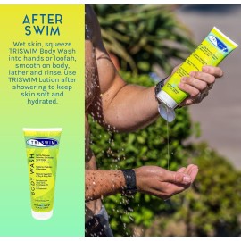 TRISWIM Chlorine Removal Body Wash | After Swim Care | Moisturizing Chlorine Soap For Swimmers And Athletes