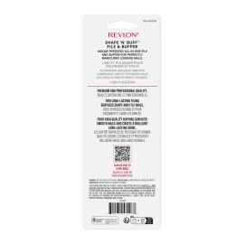 Revlon Shape \'N\' Buff Nail Buffer Block, All-in-One Manicure Tool for Shaping & Shining Natural Fingernails, 1 Count Revlon Shape \'N\' Buff Nail Buffer Block, All-in-One Manicure Tool for Shaping & Shining Natural Fingernails, 1 Count