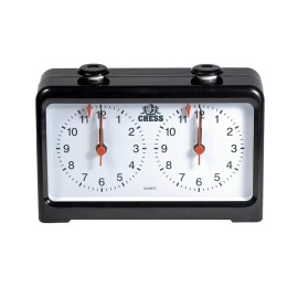WE Games Analog Chess Clock Timer with Quartz Precision Technology, Game Timer Clock for Blitz Chess and Bullet Chess, Chess Timer Clock Official, Chess Clocks with Analog Timer for Board Games