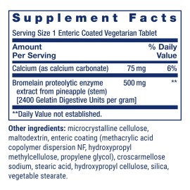 Life Extension Specially-Coated Bromelain, Pineapple Extract, Joint Health, Joint Comfort, Vegetarian, Gluten-Free, Non-GMO, 500 mg, 60 enteric-Coated Tablets Life Extension Specially-Coated Bromelain, Pineapple Extract, Joint Health, Joint Comfort, Vegetarian, Gluten-Free, Non-GMO, 500 mg, 60 enteric-Coated Tablets