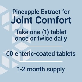 Life Extension Specially-Coated Bromelain, Pineapple Extract, Joint Health, Joint Comfort, Vegetarian, Gluten-Free, Non-GMO, 500 mg, 60 enteric-Coated Tablets Life Extension Specially-Coated Bromelain, Pineapple Extract, Joint Health, Joint Comfort, Vegetarian, Gluten-Free, Non-GMO, 500 mg, 60 enteric-Coated Tablets