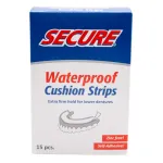 Secure Denture Adhesive Strips - Zinc Free - Waterproof - Comfortable Cushion Fit for Uppers & Lowers - Extra Firm All-Day-Hold - No Mess - Clean Ingredients - 15 Strips (1 Pack)