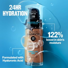 Revlon Liquid Foundation, ColorStay Face Makeup for Normal & Dry Skin, SPF 20, Longwear Medium-Full Coverage with Natural Finish, 330 Natural Tan, 1 Fl Oz Revlon Liquid Foundation, ColorStay Face Makeup for Normal & Dry Skin, SPF 20, Longwear Medium-Full Coverage with Natural Finish, 330 Natural Tan, 1 Fl Oz