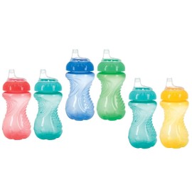 Nuby 2-Pack No-Spill Easy Grip Cup, 10 Ounce, Colors May Vary Nuby 2-Pack No-Spill Easy Grip Cup, 10 Ounce, Colors May Vary