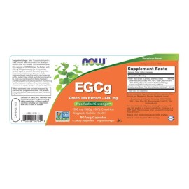 NOW Foods Supplements, EGCg Green Tea Extract 400 mg, Free Radical Scavenger*, 90 Veg Capsules NOW Foods Supplements, EGCg Green Tea Extract 400 mg, Free Radical Scavenger*, 90 Veg Capsules