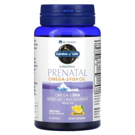 Garden of Life Prenatal DHA Omega 3 Fish Oil - Minami Natural Prenatal, 60 Softgels Garden of Life Prenatal DHA Omega 3 Fish Oil - Minami Natural Prenatal, 60 Softgels