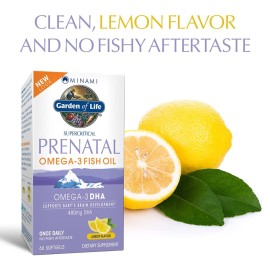 Garden of Life Prenatal DHA Omega 3 Fish Oil - Minami Natural Prenatal, 60 Softgels Garden of Life Prenatal DHA Omega 3 Fish Oil - Minami Natural Prenatal, 60 Softgels
