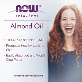 NOW Foods Solutions, Sweet Almond Oil, 100% Pure Moisturizing Oil, Promotes Healthy-Looking Skin, Unscented Oil, 16-Ounce,Package may vary NOW Foods Solutions, Sweet Almond Oil, 100% Pure Moisturizing Oil, Promotes Healthy-Looking Skin, Unscented Oil, 16-Ounce,Package may vary