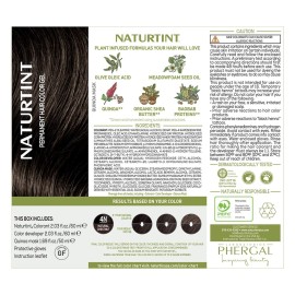 Naturtint 4N Natural Chestnut Permanent Hair Color (Pack of 1), Ammonia Free, Vegan, Cruelty Free, up to 100% Gray Coverage, Long Lasting Results (Packaging may vary)
