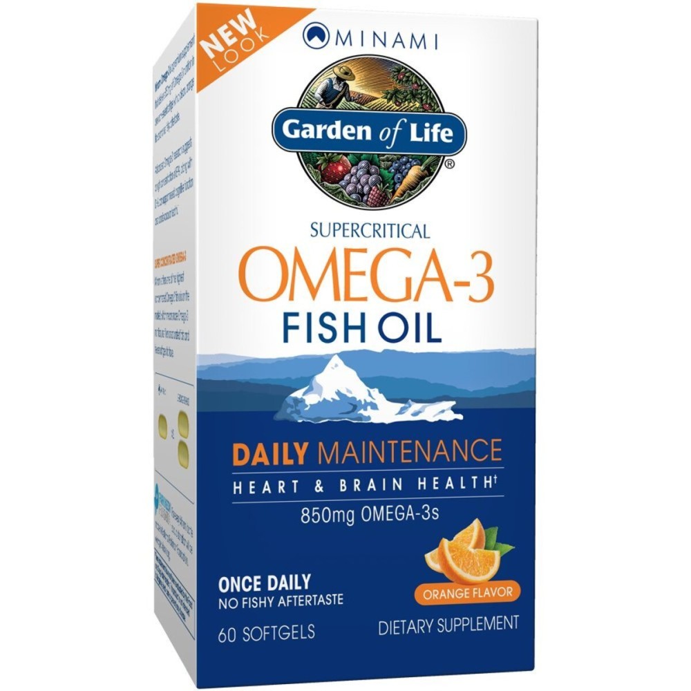 Garden of Life EPA/DHA Omega 3 Fish Oil - Minami Natural Brain Function, Heart and Mood Supplement, 60 Softgels Garden of Life EPA/DHA Omega 3 Fish Oil - Minami Natural Brain Function, Heart and Mood Supplement, 60 Softgels