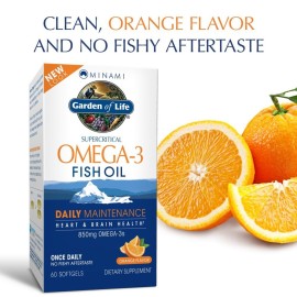 Garden of Life EPA/DHA Omega 3 Fish Oil - Minami Natural Brain Function, Heart and Mood Supplement, 60 Softgels Garden of Life EPA/DHA Omega 3 Fish Oil - Minami Natural Brain Function, Heart and Mood Supplement, 60 Softgels