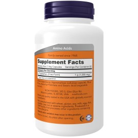 NOW Foods Supplements, L-Tryptophan 500 mg, Encourages Positive Mood*, Supports Relaxation*, 120 Veg Capsules NOW Foods Supplements, L-Tryptophan 500 mg, Encourages Positive Mood*, Supports Relaxation*, 120 Veg Capsules