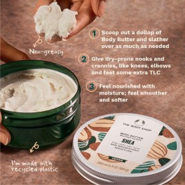 The Body Shop Shea Body Butter - Hydrating & Moisturizing Skincare for Very Dry Skin - Vegan - 6.4 oz The Body Shop Shea Body Butter - Hydrating & Moisturizing Skincare for Very Dry Skin - Vegan - 6.4 oz