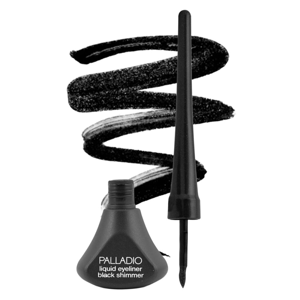 Palladio Liquid Eyeliner, Black Shimmer, Highly Pigmented, Waterproof, Smear-Proof, Includes Easy G Wand Applicator Palladio Liquid Eyeliner, Black Shimmer, Highly Pigmented, Waterproof, Smear-Proof, Includes Easy G Wand Applicator