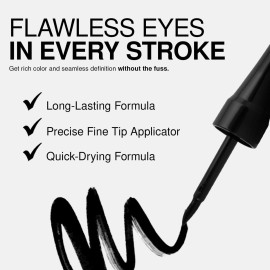 Palladio Liquid Eyeliner, Black Shimmer, Highly Pigmented, Waterproof, Smear-Proof, Includes Easy G Wand Applicator Palladio Liquid Eyeliner, Black Shimmer, Highly Pigmented, Waterproof, Smear-Proof, Includes Easy G Wand Applicator