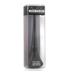 Palladio Liquid Eyeliner, Black Shimmer, Highly Pigmented, Waterproof, Smear-Proof, Includes Easy G Wand Applicator Palladio Liquid Eyeliner, Black Shimmer, Highly Pigmented, Waterproof, Smear-Proof, Includes Easy G Wand Applicator