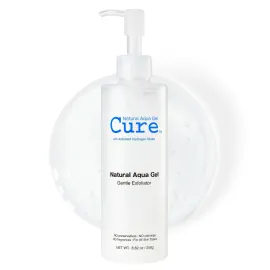 Cure by Toyo | Aqua Gel Gentle Exfoliator | Clear and Softer Skin | Non-Abrasive Face and Body Cleanser | Sensitive Skin | Big Size 8.82oz