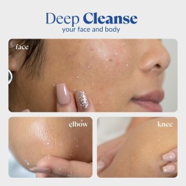 Cure by Toyo | Aqua Gel Gentle Exfoliator | Clear and Softer Skin | Non-Abrasive Face and Body Cleanser | Sensitive Skin | Big Size 8.82oz Cure by Toyo | Aqua Gel Gentle Exfoliator | Clear and Softer Skin | Non-Abrasive Face and Body Cleanser | Sensitive Skin | Big Size 8.82oz