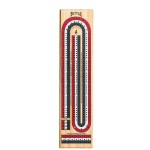 Bicycle 3-Track Color Coded Wooden Cribbage Board Games