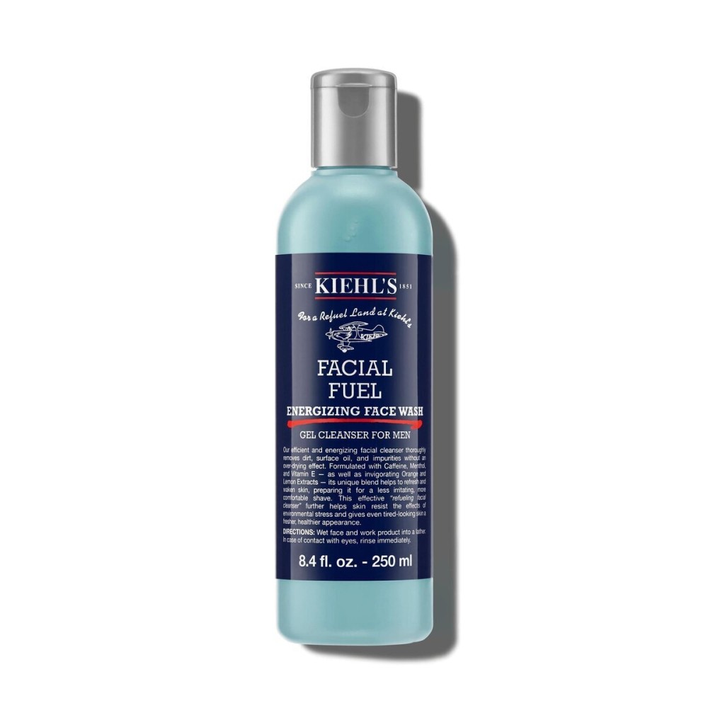 Kiehl\'s Facial Fuel Face Wash, Refreshing + Invigorating Men\'s Gel Cleanser, with Caffeine, Vitamin E and Menthol, Non-Drying Formula Moisturizes Skin, Great for Clogged Pores - 8.4 fl oz Kiehl\'s Facial Fuel Face Wash, Refreshing + Invigorating Men\'s Gel Cleanser, with Caffeine, Vitamin E and Menthol, Non-Drying Formula Moisturizes Skin, Great for Clogged Pores - 8.4 fl oz