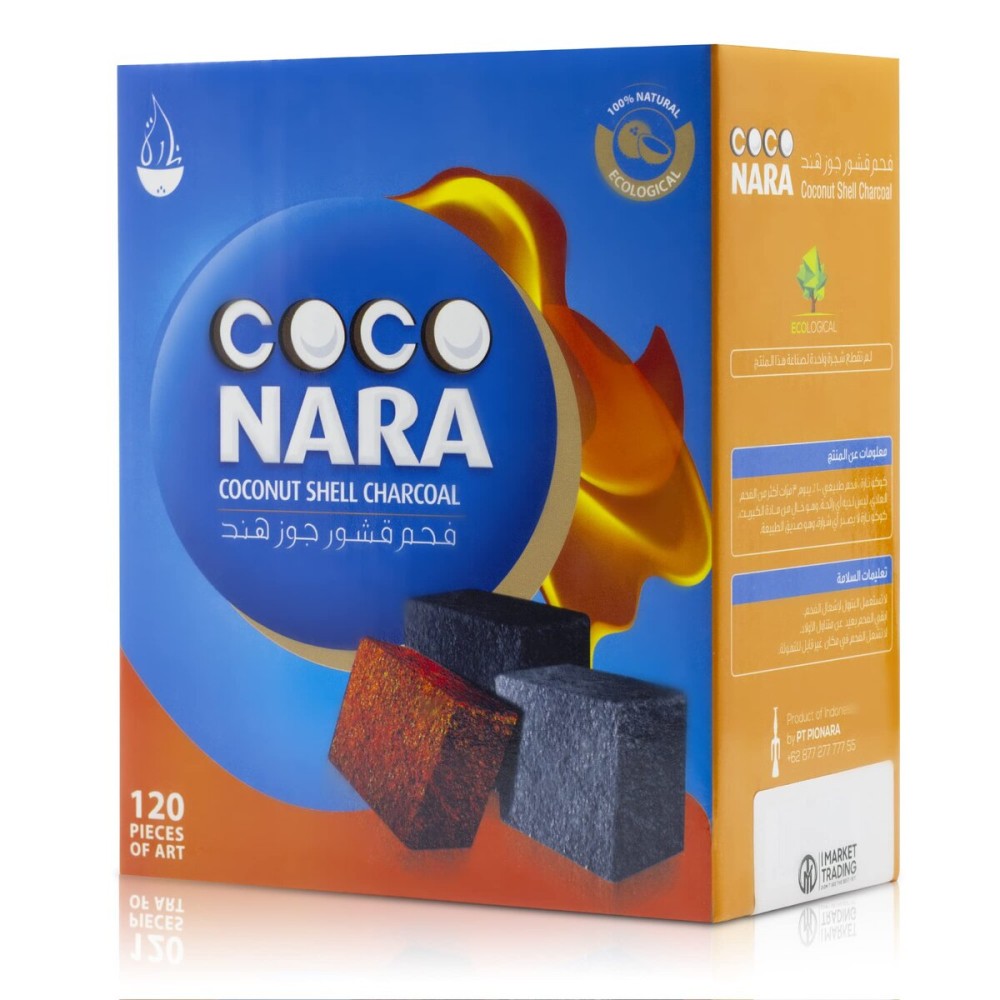 CocoNara Hookah Shisha Natural Charcoals, 120 Count CocoNara Hookah Shisha Natural Charcoals, 120 Count