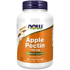 NOW Foods Supplements, Apple Pectin 700 mg, Dietary Fiber, Intestinal Support*, 120 Veg Capsules