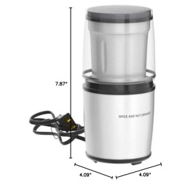 Cuisinart SG-10 Electric Spice-and-Nut Grinder, Stainless/Black, Mini Cuisinart SG-10 Electric Spice-and-Nut Grinder, Stainless/Black, Mini
