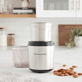 Cuisinart SG-10 Electric Spice-and-Nut Grinder, Stainless/Black, Mini Cuisinart SG-10 Electric Spice-and-Nut Grinder, Stainless/Black, Mini