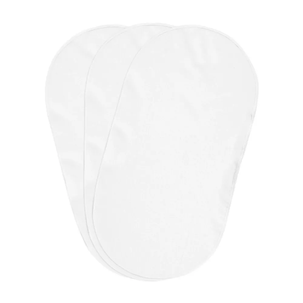 Boppy Changing Pad Liners, Pack of 3, White, Soft Terrycloth with Waterproof Backing Makes Wiggly Diaper Changes Easier and Comfy, for Quicker Cleanup of Changing Pads, Machine Washable and Dryable