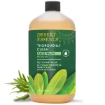 Desert Essence Thoroughly Clean Face Wash with Tea Tree Oil, Castile Soap and Coconut Oil - Organic Facial Cleanser for Sensitive and Oily Skin, Vegan & Cruelty-Free, 32 fl oz
