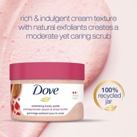 Dove Scrub Pomegranate & Shea Butter For Silky, Soft Skin Body Scrub Exfoliates and Provides Lasting Nourishment 10.5 oz Dove Scrub Pomegranate & Shea Butter For Silky, Soft Skin Body Scrub Exfoliates and Provides Lasting Nourishment 10.5 oz