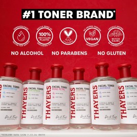 THAYERS Alcohol-Free, Hydrating, Unscented Witch Hazel Facial Toner with Aloe Vera Formula, Vegan, Dermatologist Tested and Recommended, 12 Oz (Packaging May Vary) THAYERS Alcohol-Free, Hydrating, Unscented Witch Hazel Facial Toner with Aloe Vera Formula, Vegan, Dermatologist Tested and Recommended, 12 Oz (Packaging May Vary)