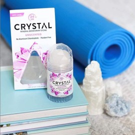 CRYSTAL Mineral Deodorant Stick - Unscented Body Deodorant With 24-Hour Odor Protection, Non-Staining & Non-Sticky, Aluminum Chloride & Paraben Free, 4.25 oz, (2 Pack) (Packaging May Vary) CRYSTAL Mineral Deodorant Stick - Unscented Body Deodorant With 24-Hour Odor Protection, Non-Staining & Non-Sticky, Aluminum Chloride & Paraben Free, 4.25 oz, (2 Pack) (Packaging May Vary)