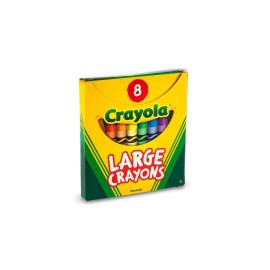 Crayola Large Crayons - Assorted (8 Count), Giant Crayons for Kids & Toddlers, Ages 2+ Crayola Large Crayons - Assorted (8 Count), Giant Crayons for Kids & Toddlers, Ages 2+