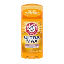 Arm & Hammer Ultra Max Antiperspirant Deodorant, Powder Fresh, Solid, 2.6 Ounce (Pack of 6) Arm & Hammer Ultra Max Antiperspirant Deodorant, Powder Fresh, Solid, 2.6 Ounce (Pack of 6)