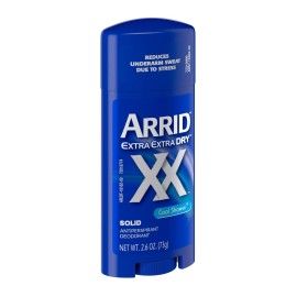 Arrid XX Extra Extra Dry Solid Antiperspirant Deodorant, Cool Shower, 2.6 oz , Pack of 6 Arrid XX Extra Extra Dry Solid Antiperspirant Deodorant, Cool Shower, 2.6 oz , Pack of 6