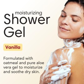 ShiKai Daily Moisturizing Shower Gel (Vanilla, 12oz, Pack of 3) | Gentle Formula | Aloe Vera & Oatmeal for Soft, Healthy Skin | Dry Skin Relief ShiKai Daily Moisturizing Shower Gel (Vanilla, 12oz, Pack of 3) | Gentle Formula | Aloe Vera & Oatmeal for Soft, Healthy Skin | Dry Skin Relief