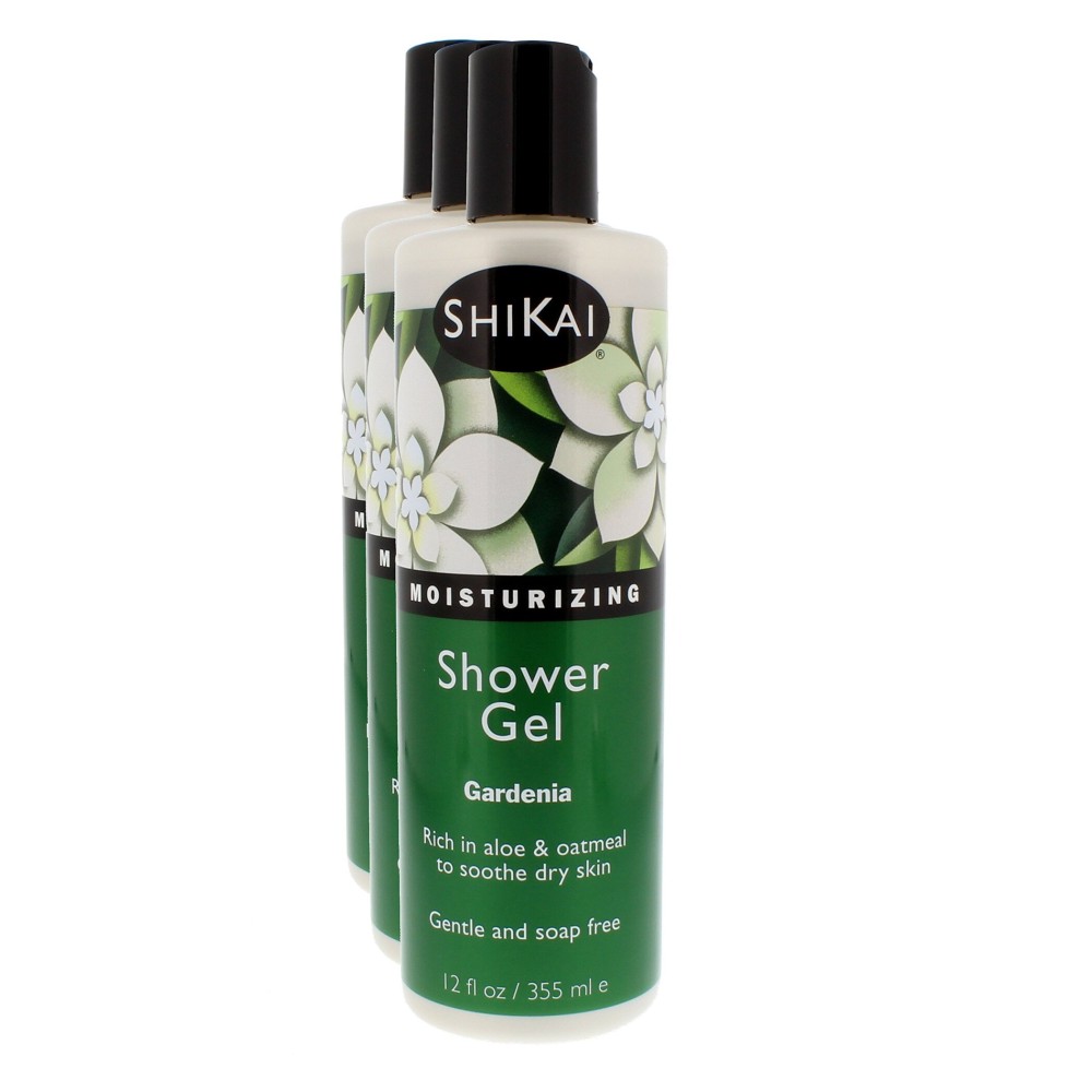 Shikai - Daily Moisturizing Shower Gel, Rich in Aloe Vera & Oatmeal That Leaves Skin Noticeably Softer & Healthier, Relief For Dry Skin, Gentle Soap-Free Formula (Gardenia, 12 Ounces, Pack of 3) Shikai - Daily Moisturizing Shower Gel, Rich in Aloe Vera & Oatmeal That Leaves Skin Noticeably Softer & Healthier, Relief For Dry Skin, Gentle Soap-Free Formula (Gardenia, 12 Ounces, Pack of 3)