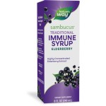 Natures Way Sambucus Elderberry Traditional Immune Syrup, Highly Concentrated Black Elderberry Extract, Traditional Immune Support*, Delicious Berry Flavored, 8 Fl Oz (Packaging May Vary)