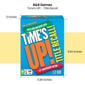 R&R Games Times Up!- Title Recall, Card Game, Charades Card Game R&R Games Times Up!- Title Recall, Card Game, Charades Card Game