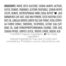 Nubian Heritage Body Wash Goats Milk and Chai Soothing & Hydrating Body Cleanser Made with Fair Trade Shea Butter, 13 oz Nubian Heritage Body Wash Goats Milk and Chai Soothing & Hydrating Body Cleanser Made with Fair Trade Shea Butter, 13 oz