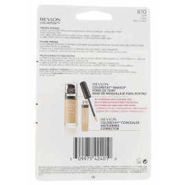 Revlon ColorStay Pressed Powder with SoftFlex, Fair 810, 0.3 Ounces (Pack of 2)