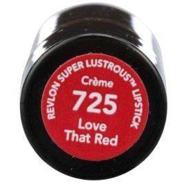 Revlon Super Lustrous Lipstick with Vitamin E and Avocado Oil, Cream Lipstick in Red, 725 Love that Red, 0.15 oz (Pack of 2) Revlon Super Lustrous Lipstick with Vitamin E and Avocado Oil, Cream Lipstick in Red, 725 Love that Red, 0.15 oz (Pack of 2)