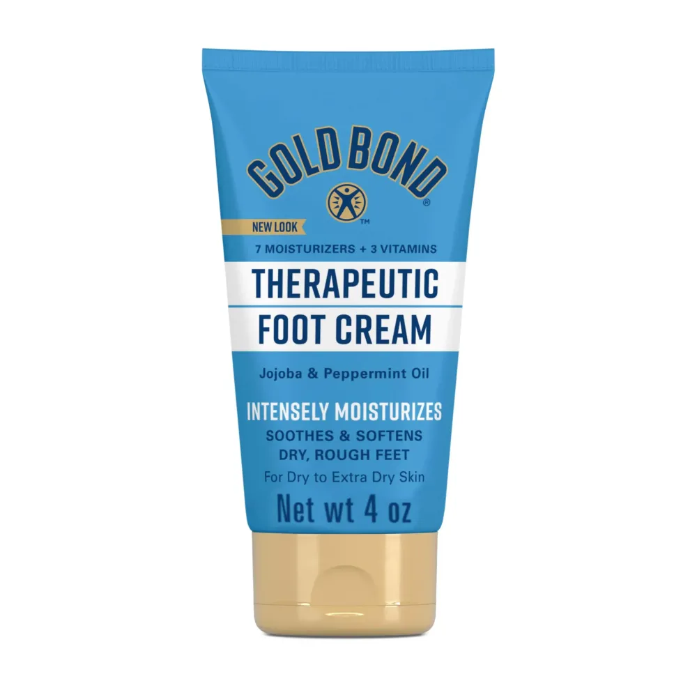 Gold Bond Therapeutic Foot Cream, 4 oz., With Jojoba & Peppermint Oil, Foot Moisturizer Gold Bond Therapeutic Foot Cream, 4 oz., With Jojoba & Peppermint Oil, Foot Moisturizer