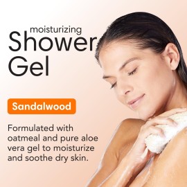 ShiKai Daily Moisturizing Shower Gel (Sandalwood, 12oz, Pack of 3) | Gentle Formula | Aloe Vera & Oatmeal for Soft, Healthy Skin | Dry Skin Relief ShiKai Daily Moisturizing Shower Gel (Sandalwood, 12oz, Pack of 3) | Gentle Formula | Aloe Vera & Oatmeal for Soft, Healthy Skin | Dry Skin Relief