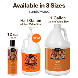 ShiKai Daily Moisturizing Shower Gel (Sandalwood, 12oz, Pack of 3) | Gentle Formula | Aloe Vera & Oatmeal for Soft, Healthy Skin | Dry Skin Relief ShiKai Daily Moisturizing Shower Gel (Sandalwood, 12oz, Pack of 3) | Gentle Formula | Aloe Vera & Oatmeal for Soft, Healthy Skin | Dry Skin Relief