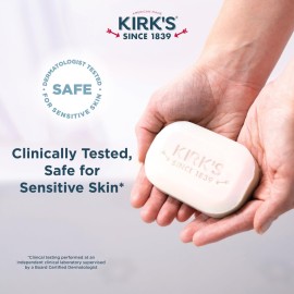Kirk\'s Castile Bar Soap for Men, Women & Children - Made with Premium Coconut Oil, Sensitive Skin Formula- Vegan & Non GMO- Fragrance Free- 4 oz. Bars 6 Pack Kirk\'s Castile Bar Soap for Men, Women & Children - Made with Premium Coconut Oil, Sensitive Skin Formula- Vegan & Non GMO- Fragrance Free- 4 oz. Bars 6 Pack